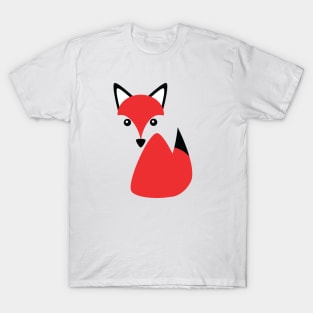 Sneaky Cute Red Fox Logo T-Shirt